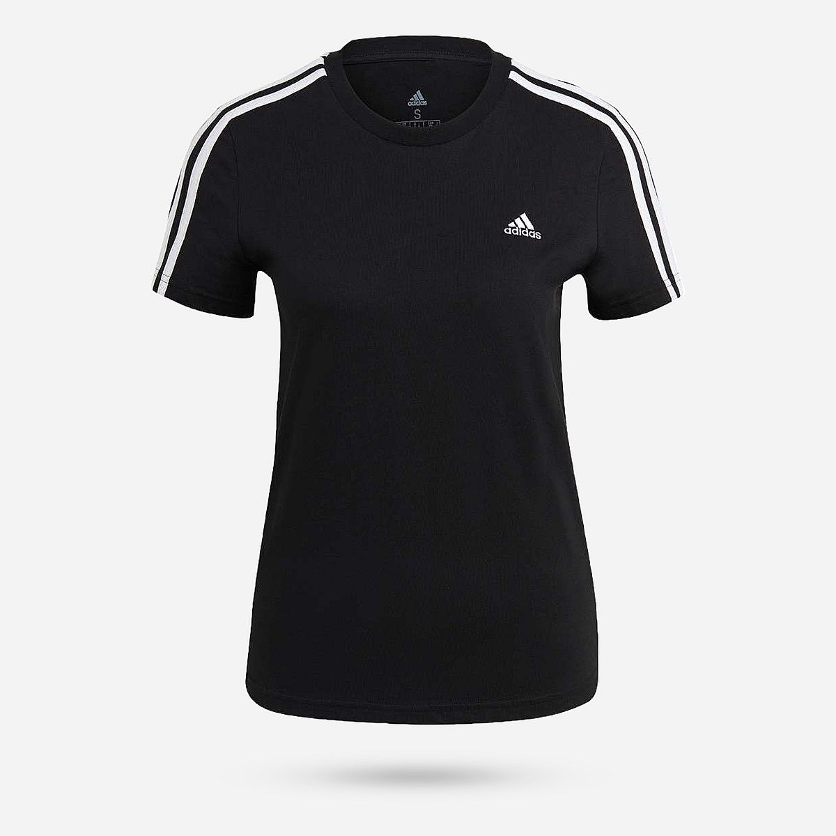 Adidas Essentials Slim 3-Stripes T-shirt Dames
