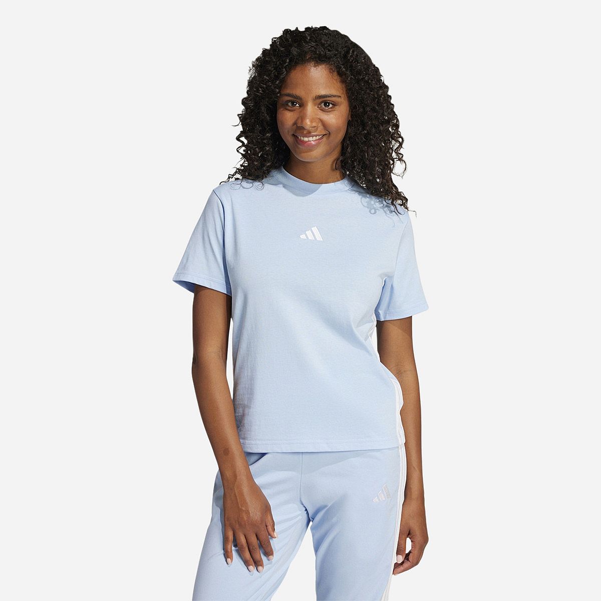 Adidas Essentials 3-Stripes Cotton T-Shirt Dames