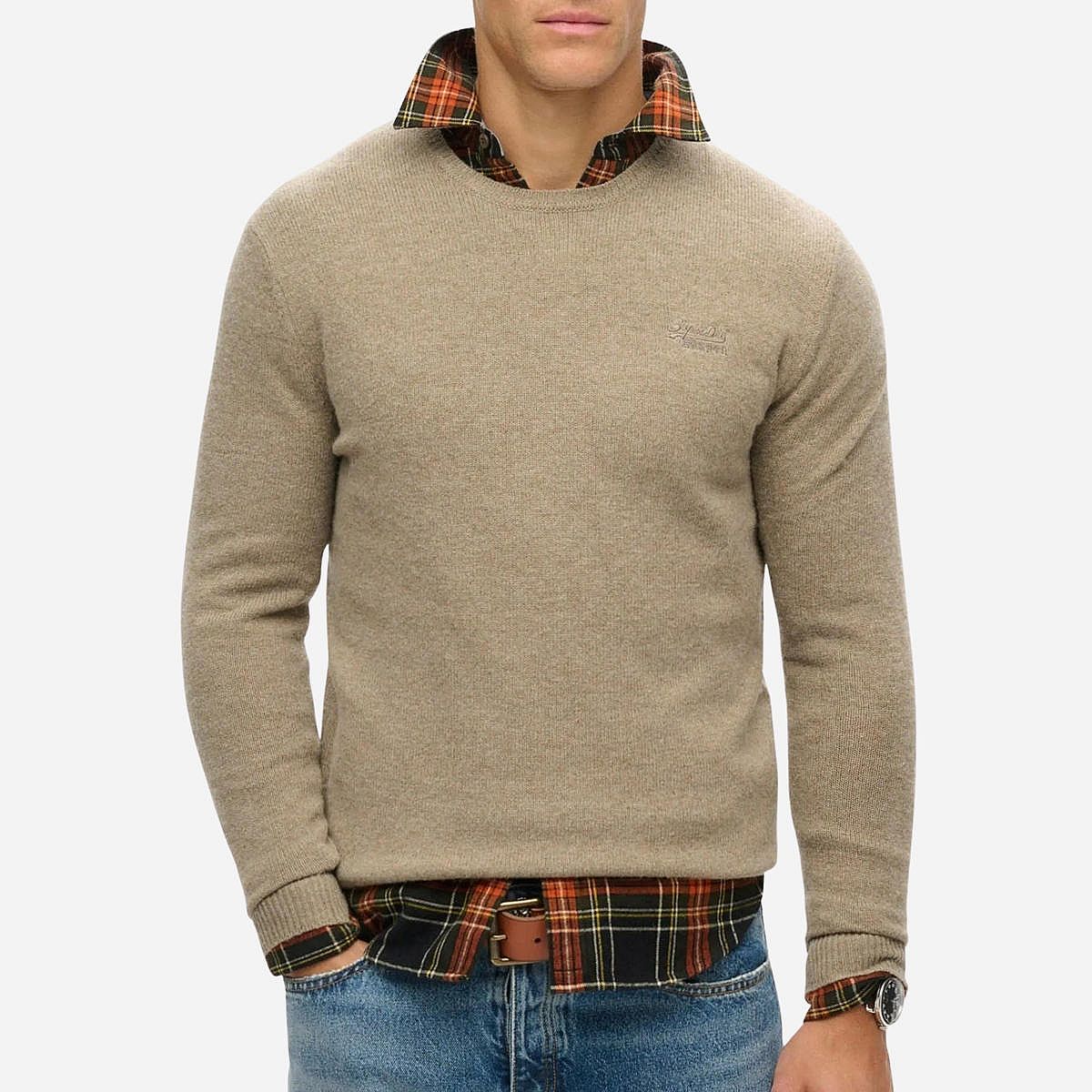 SuperDry Mode Essential Slim Crew Jumper Heren