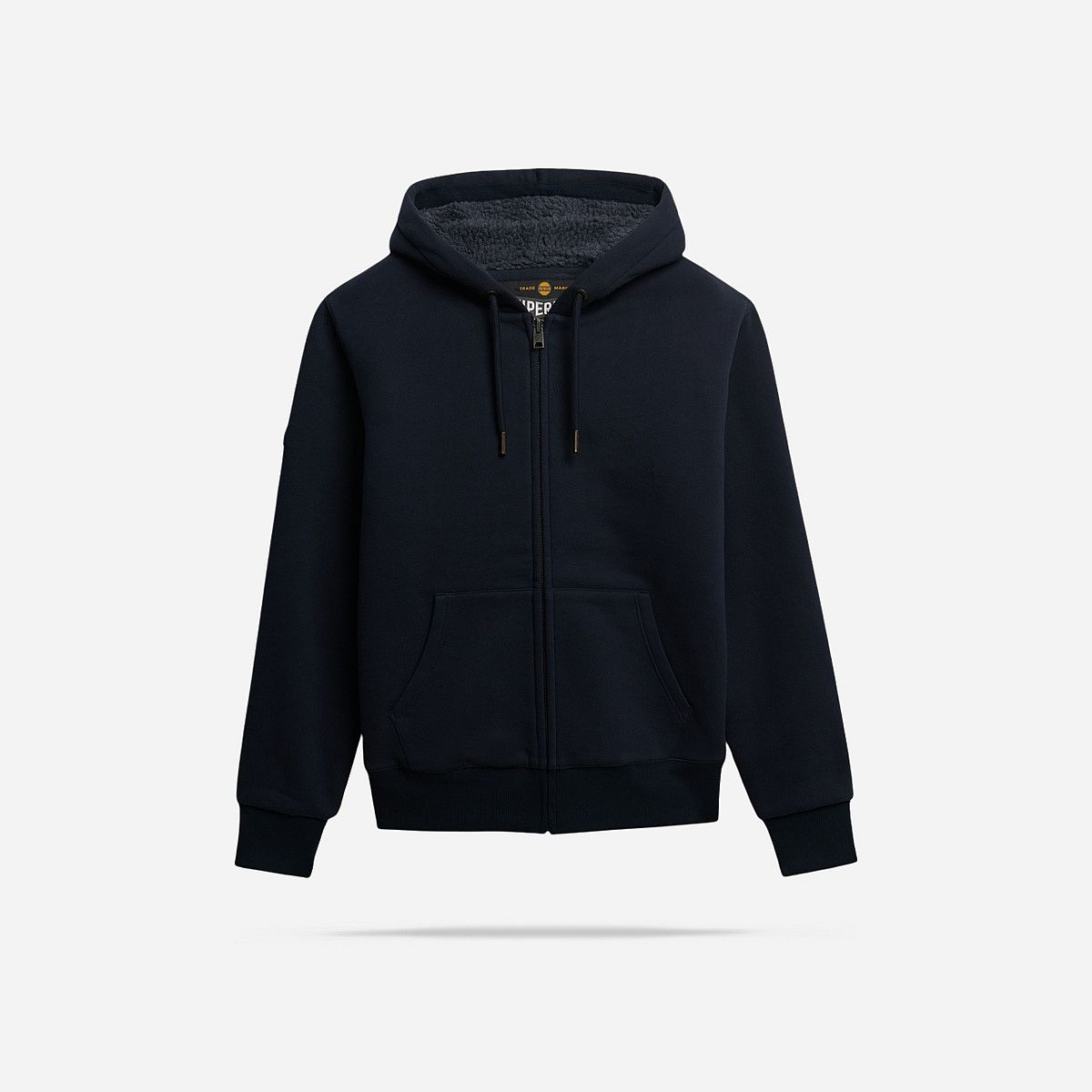 SuperDry Mode Borg Lined Ziphood Vest Heren