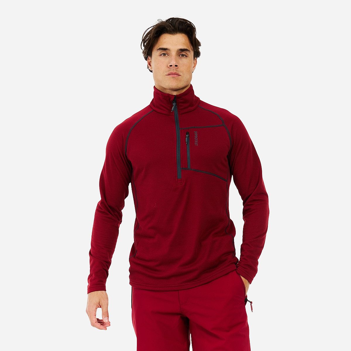 Protest Prtrekody 1/4 Zip Active Ski Pully Heren
