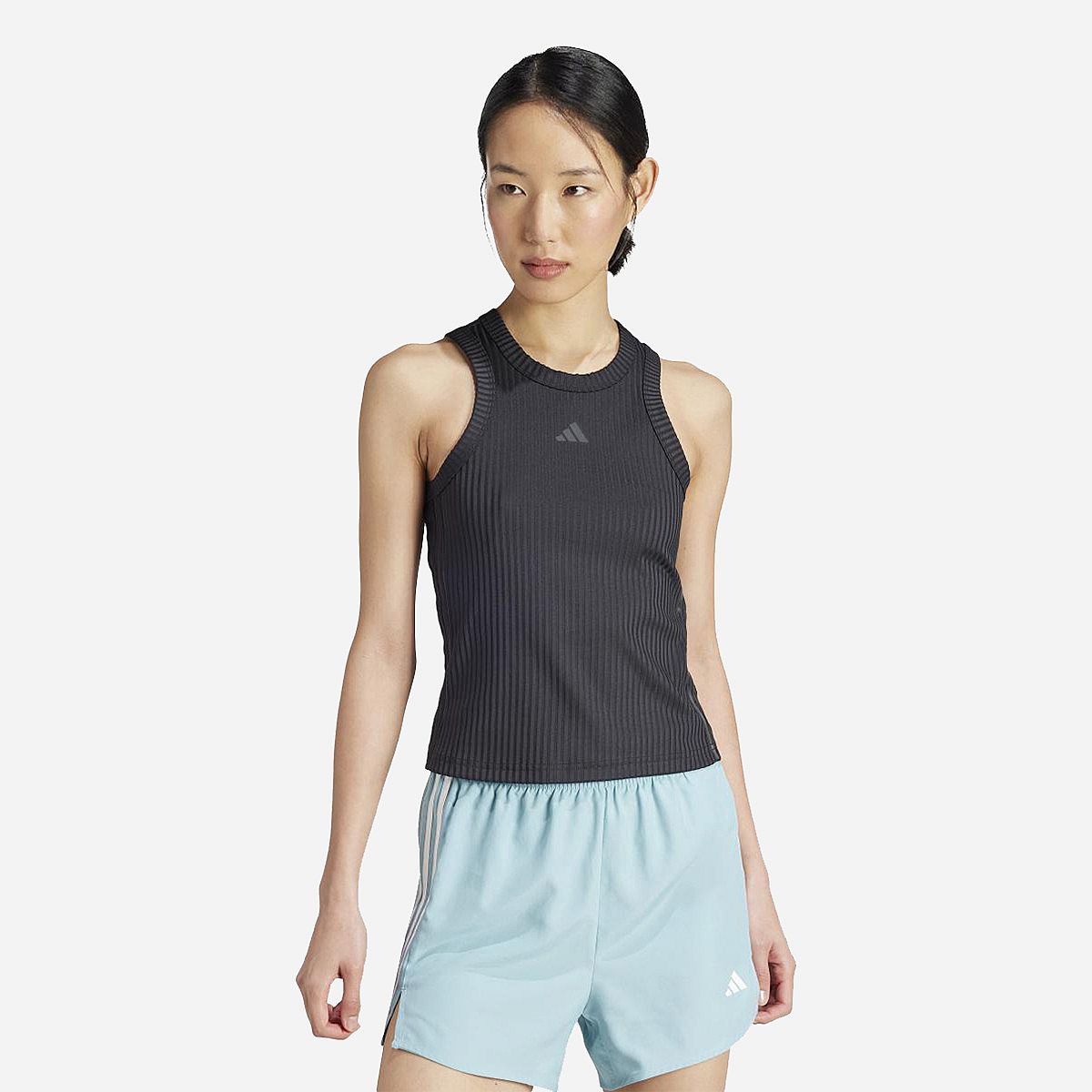 Adidas All Gym Seasonal Rib Tight Fit Tonal Singlet Dames