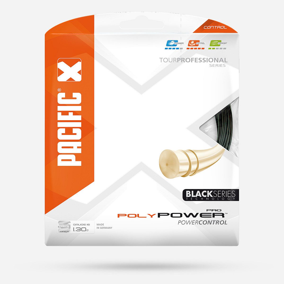 Pacific Poly Power Pro 1.30mm Polyester Zwart
