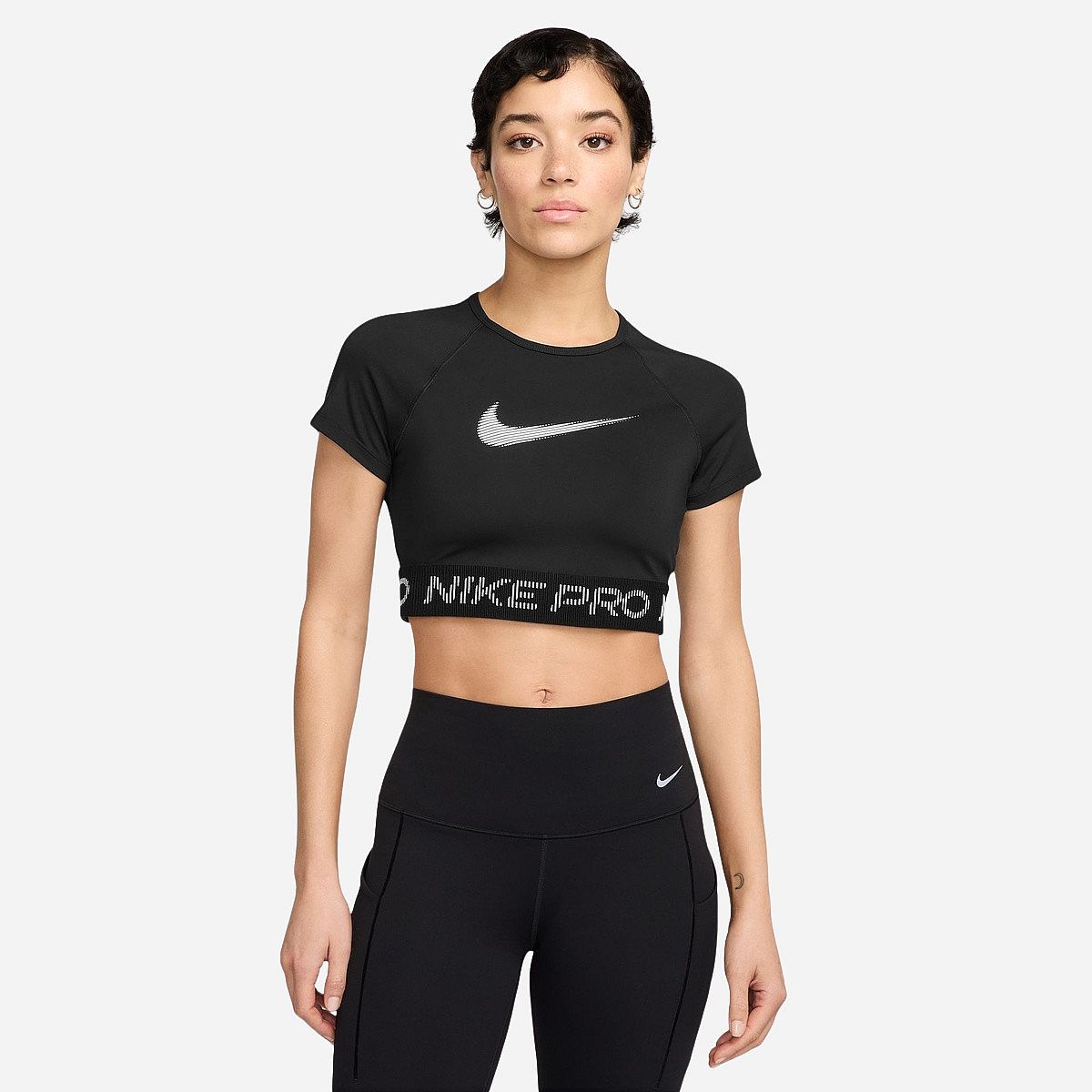 Nike Pro Dri-Fit T-Shirt Korte Mouw Dames