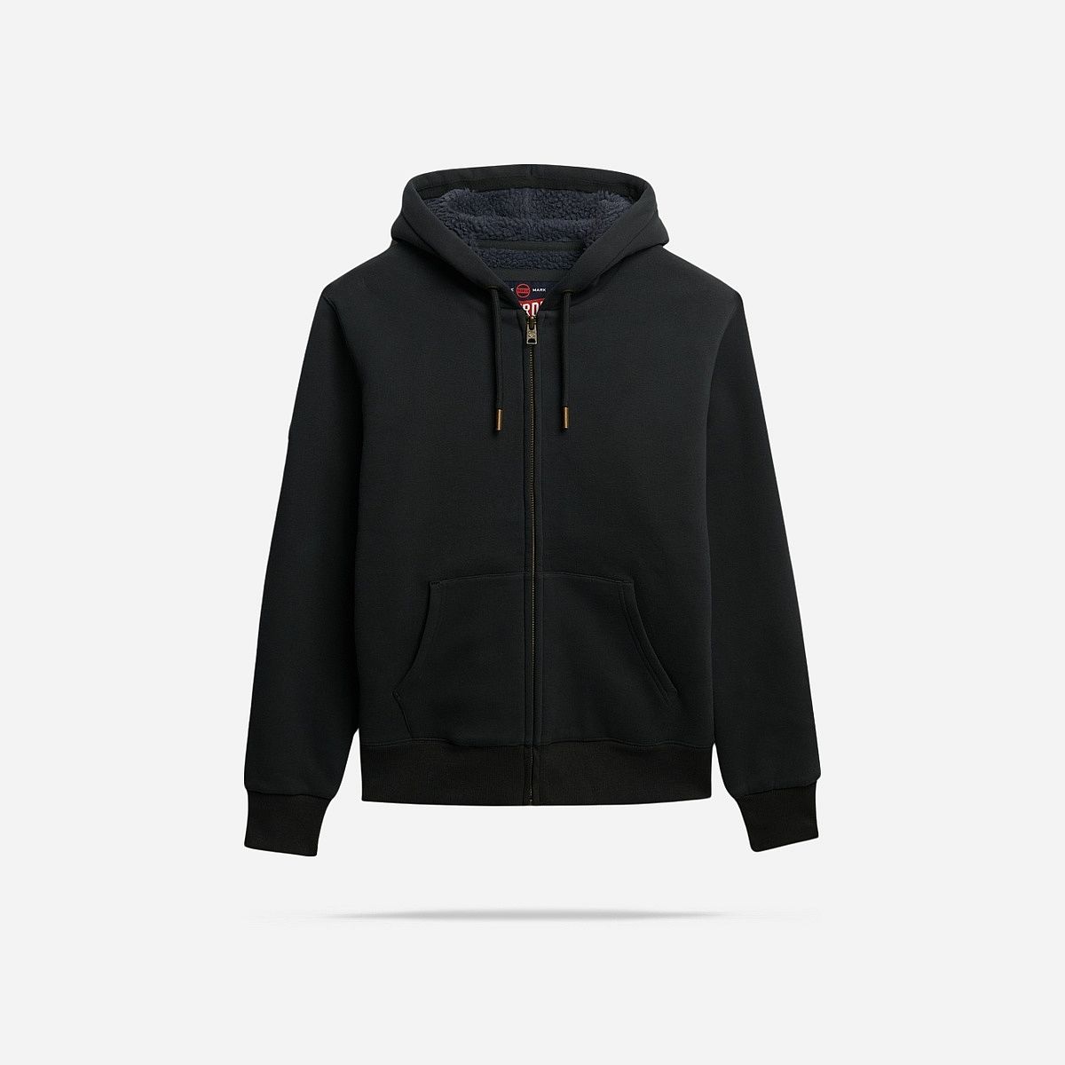 SuperDry Mode Borg Lined Ziphood Vest Heren