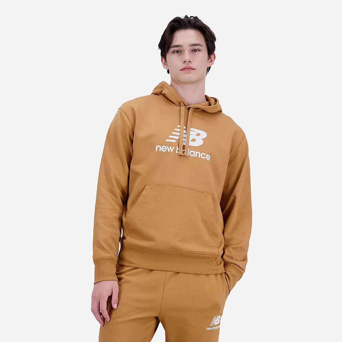 New Balance Essentials Stacked Logo French Terry Hoodie