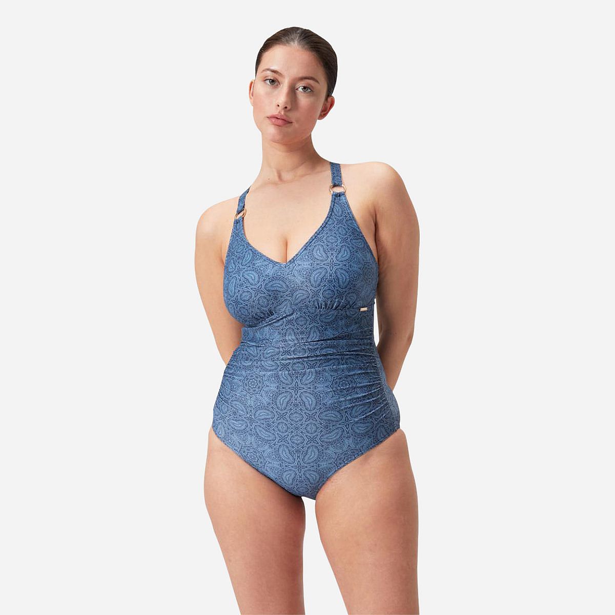 Speedo Eco Print V-Hals Badpak Dames