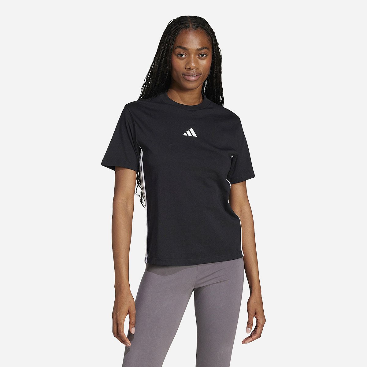 Adidas Essentials 3-Stripes Cotton T-Shirt Dames