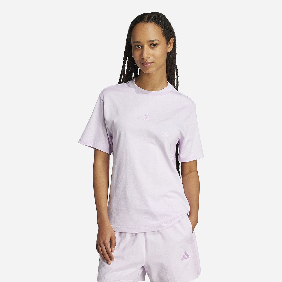 Adidas Essentials 3-Stripes Cotton T-Shirt Dames
