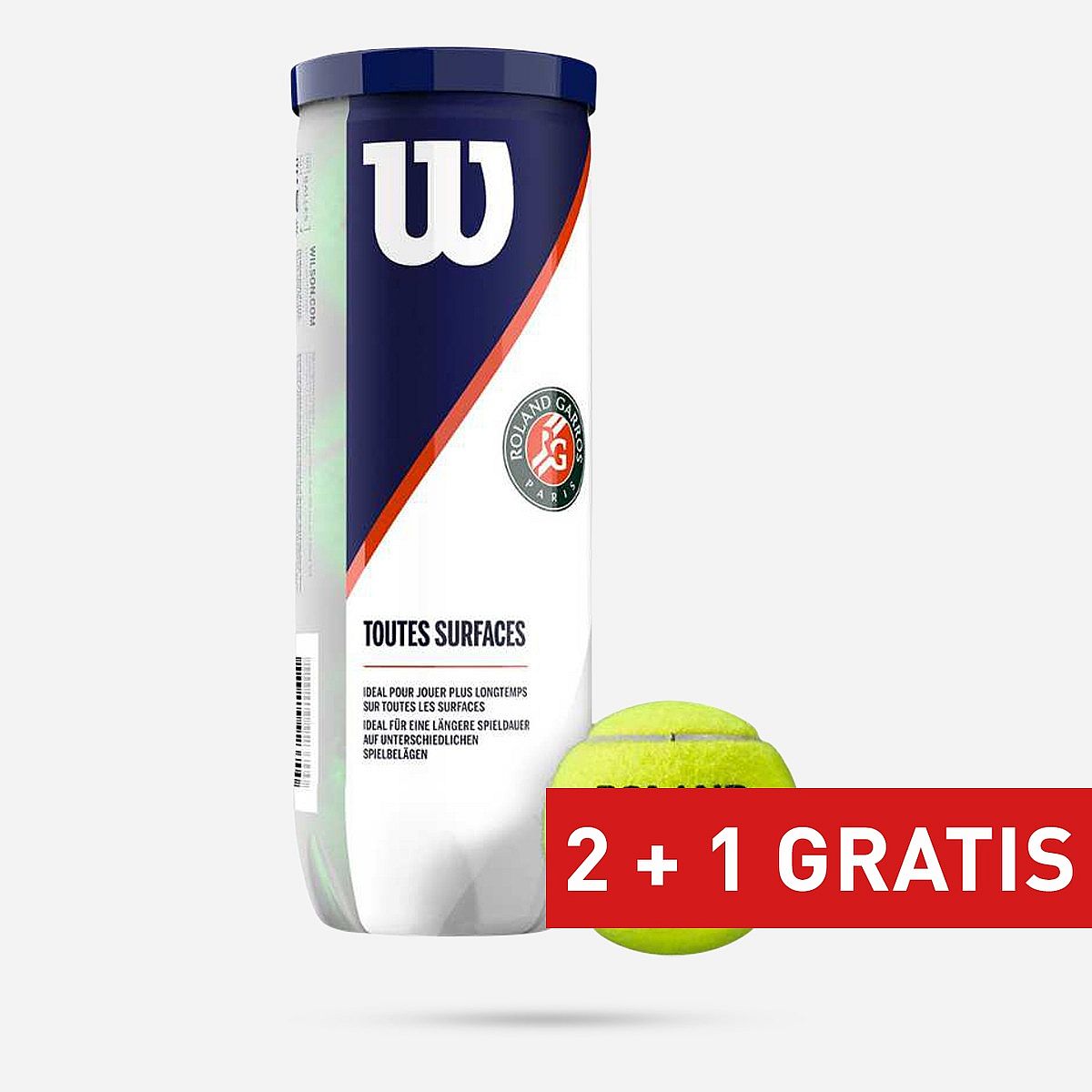 Wilson Roland Garros All Court 3 Ballen