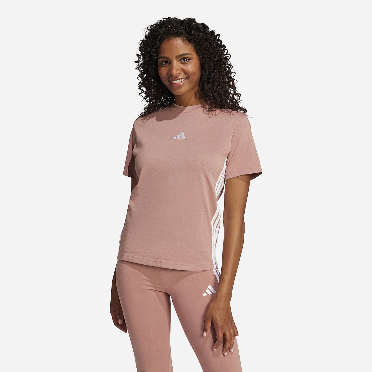 Adidas Essentials 3-Stripes Cotton T-Shirt Dames