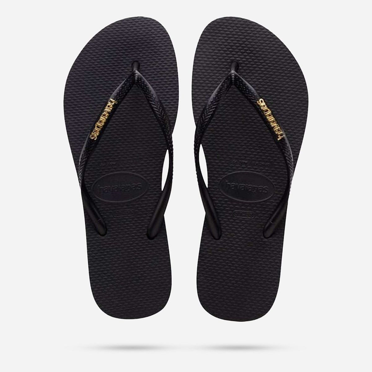 Havaianas Slim Logo Metallic Slippers Dames