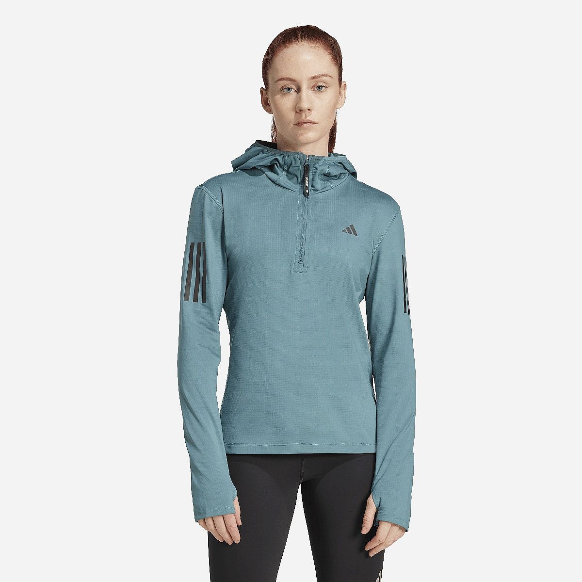 Adidas Own The Run Winterized Hooded Half-Zip Dames