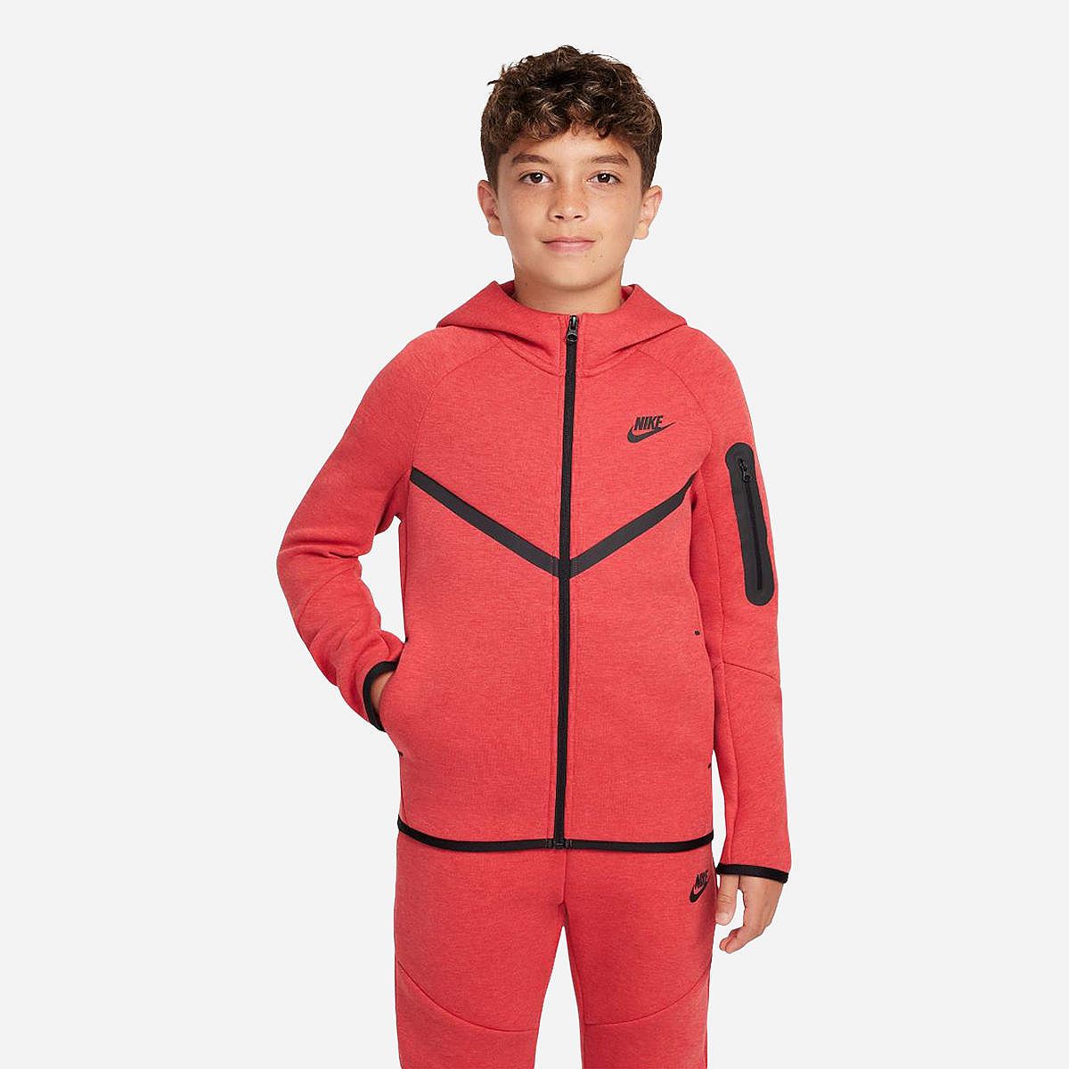 Red Tech Fleece Tracksuit Junior Nike Men's Sportswear Tech Fleece